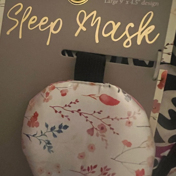 SLEEP MASK GEORGIA LANE FLORAL PATTERN LARGE 9x 4.5 Design - Picture 3 of 7